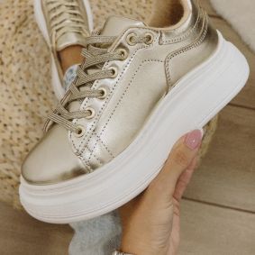 Women sneakers E564 - GOLD